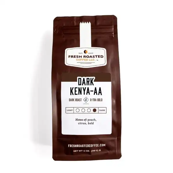 Fresh Roasted Coffee LLC | Dark Roast Kenya AA | 12 oz