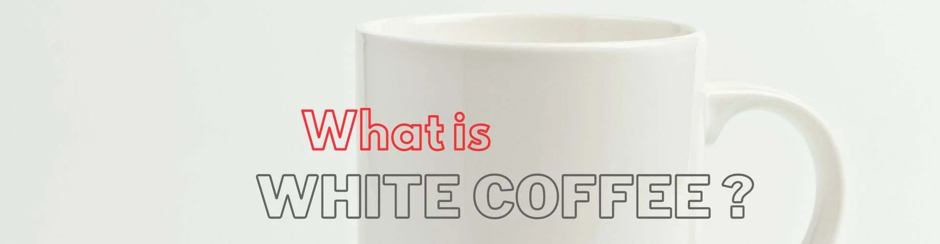 white coffee banner image