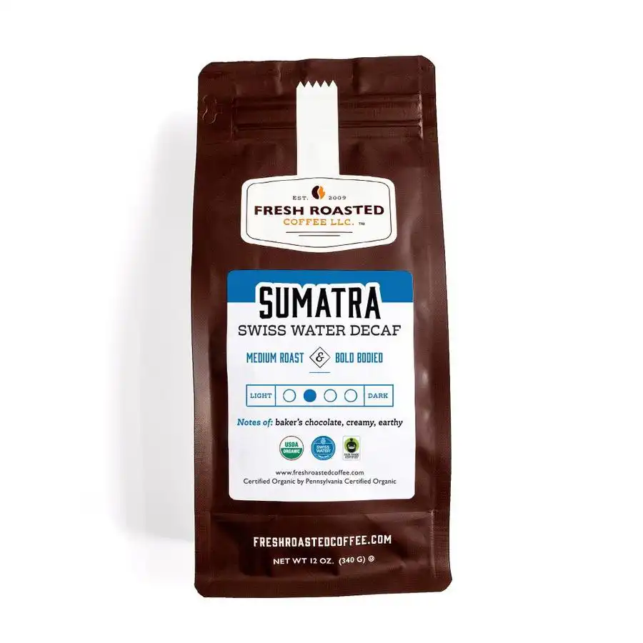 Organic Sumatra Swiss Water Decaf Coffee - Fair Trade