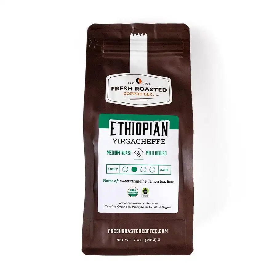 Fresh Roasted LLC - Organic Ethiopian Yirgacheffe Coffee - Fair Trade