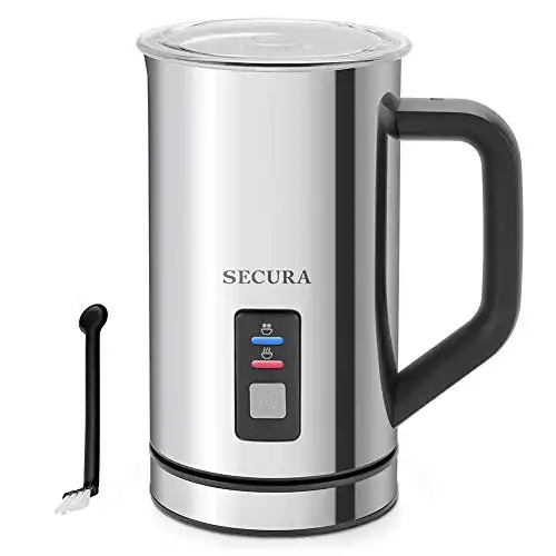 Secura Milk Frother, Electric Milk Steamer Stainless Steel