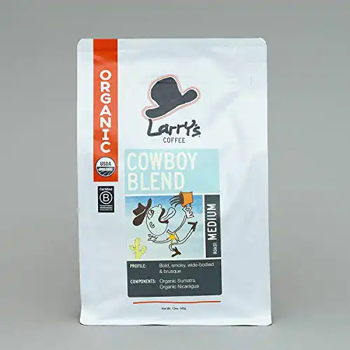 Larry's Beans | Larry's Coffee | Cowboy Blend | 12 Ounce