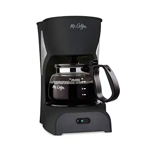 Mr. Coffee | Simple Brew Coffee Maker | 4 Cup | Black