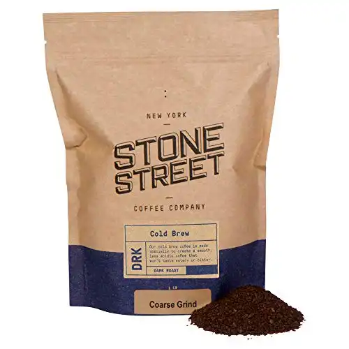 Stone Street Coffee | Cold Brew Reserve | Coarse Ground |1 LB Bag | Dark Roast | Colombian Single Origin