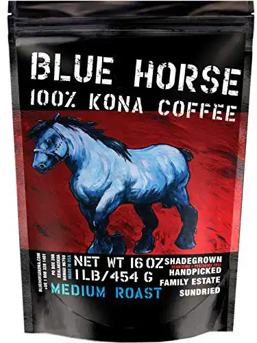 Blue Horse 100% Kona Coffee, Medium Roast