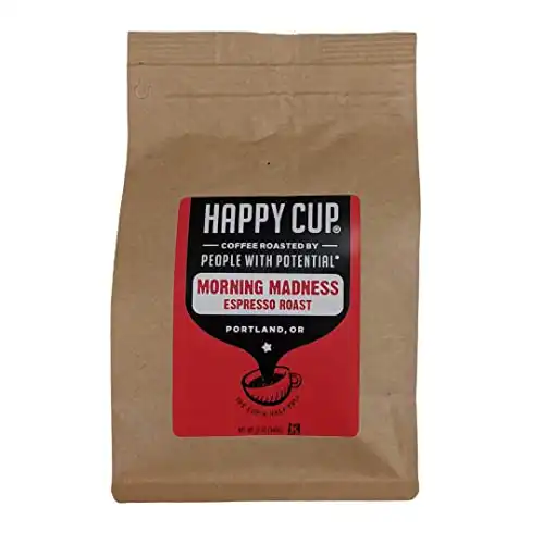 Happy Cup Coffee, Coffee Espresso Roast, 12 Ounce