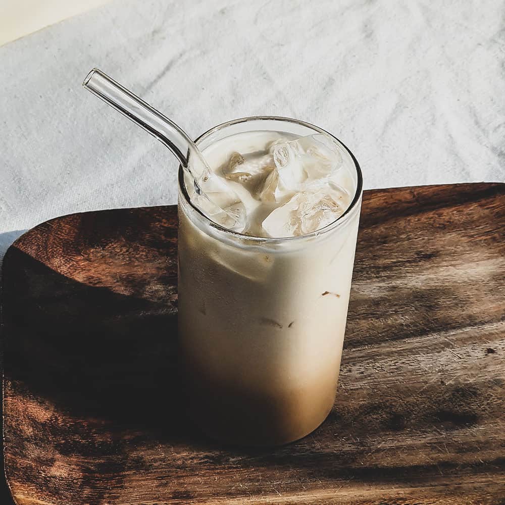 Iced Coffee With Straw