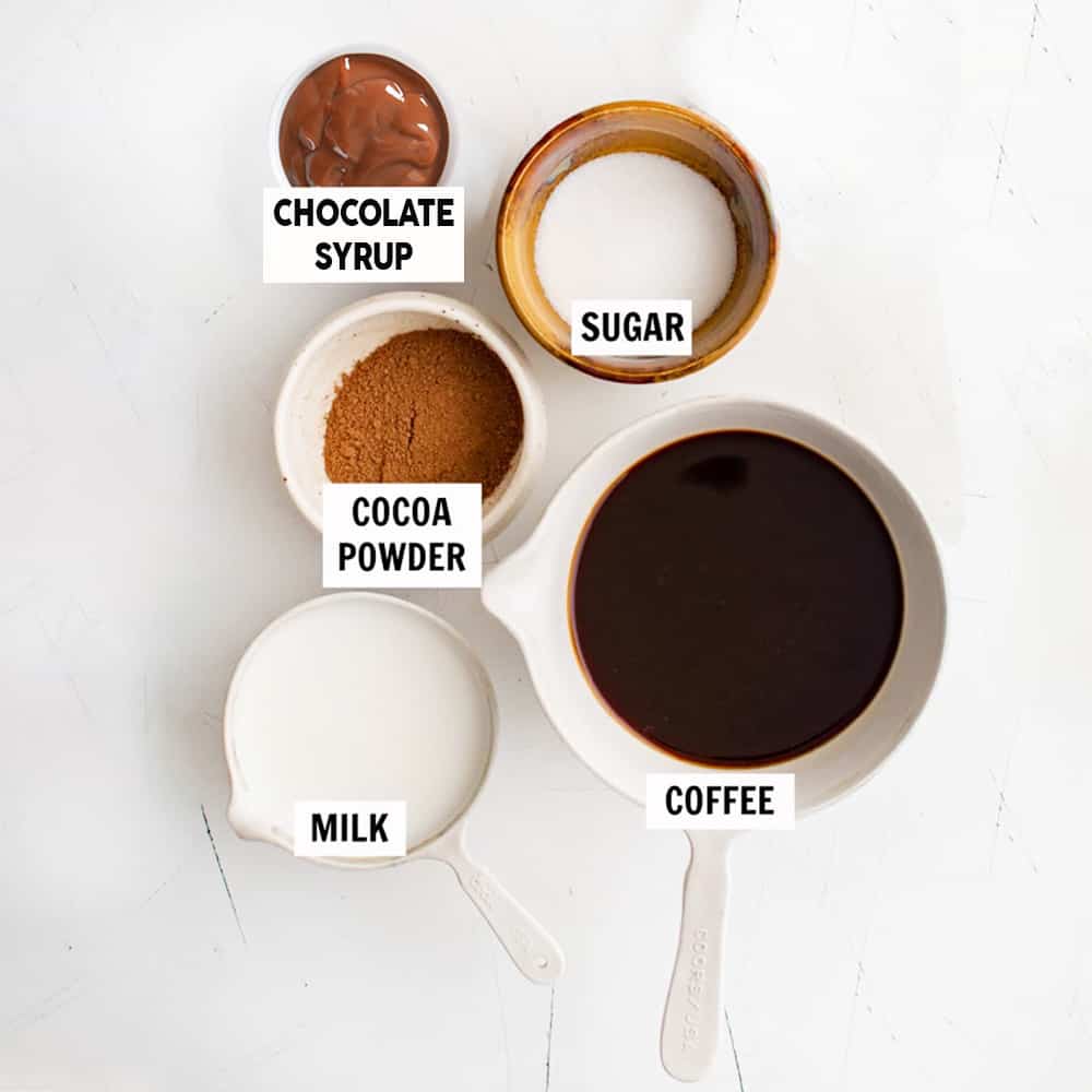 Mocha Latte Ingredients