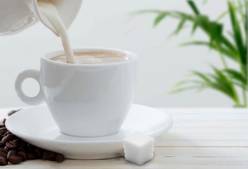 Coffee Creamer Pouring