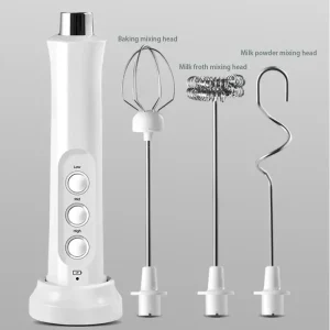 3 In 1 Wireless Handheld Electric Milk Foam Machine Mini Frother Maker Handheld Cappuccino Coffee Whisk
