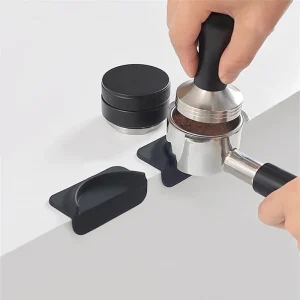 Universal Espresso Coffee Tampers Mat Station Press Tampering Holder Corner Mat Pad Silicone Coffeeware Tamping Barista