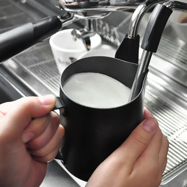 Non Stick Coating Stainless Steel Milk Frothing Pitcher Espresso Coffee Barista Craft Latte Cappuccino Cream Froth 4