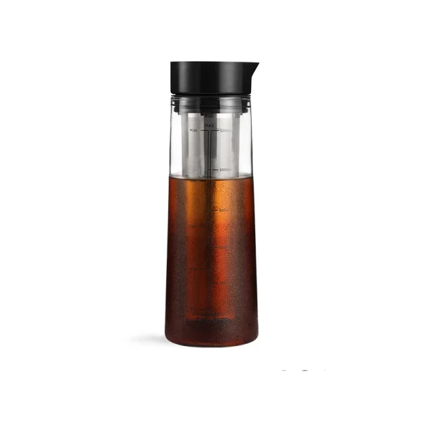 Mhw 3bomber 1200ml Manual Cold Brew Maker Stainless Steel Filter Portable Camping Cold Brew Coffee Pot 4