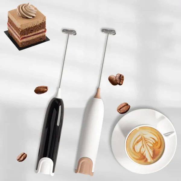 Mini Milk Frother Handheld Foam Maker For Lattes Whisk Coffee Cappuccino Frappe Matcha Hot Chocolate Egg 3