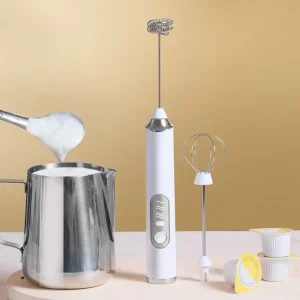 Portable Rechargeable Electric Milk Frother Foam Maker Handheld Foamer High Speeds Drink Mixer Coffee Frothing Wand