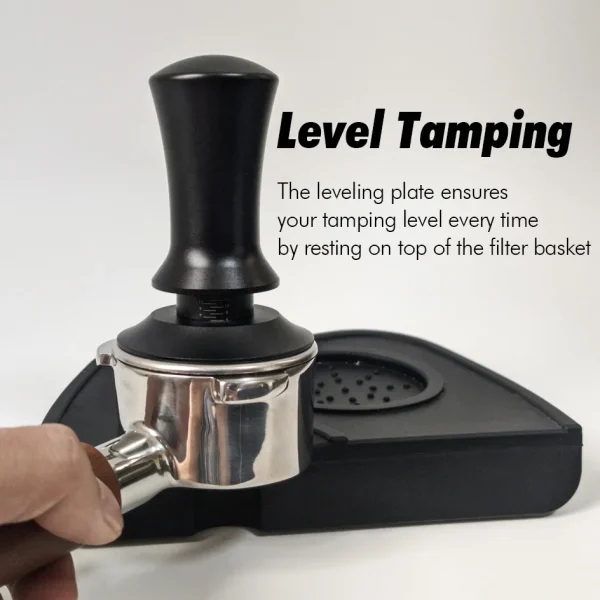 51mm 53mm 58mm Coffee Tampers Spring Loaded Coffee Tamper Ripple Base Aluminum Self Leveling Espresso Tamper 1