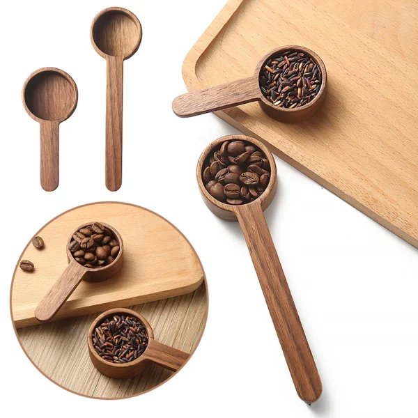 Wooden Measuring Spoon Set Kitchen Measuring Spoons Tea Coffee Scoop Sugar Spice Measure Spoon Measuring Tools 3
