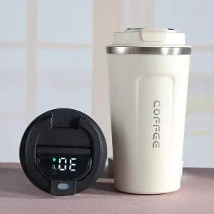 380 510ml Thermos Coffee Mug Stainless Steel Coffee Cup Temperature Display Vacuum Flask Thermal Tumbler Insulated