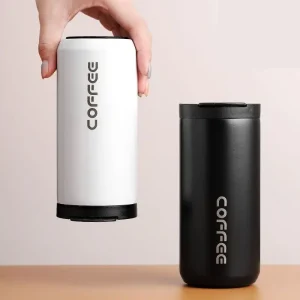 400ml Stainless Steel Coffee Thermos Bottle Thermal Mug Leakproof Car Vacuum Flasks Coffee Cup Travel Portable
