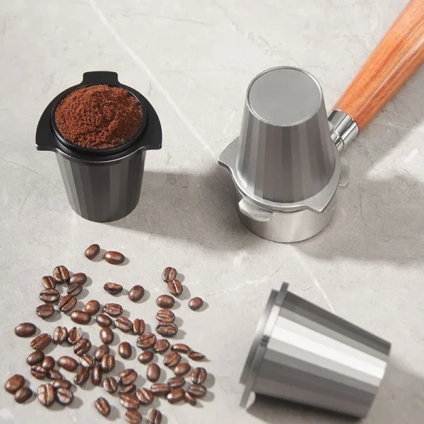 54mm Breville Sage 870 875 878 Dosing Cup Espresso Coffee Machine Grinder Dosing Cup Portafilters Sniffing 3
