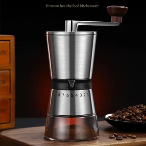 Manual Coffee Grinder High Quality Hand Coffee Mill With Ceramic Grinding Core Adjustable Home Portable Coffee 1