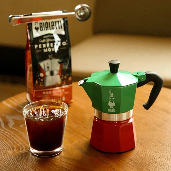 Bialetti Aluminum Coffee Moka Pot Espresso Percolator Stove Coffee Maker Pot Classic Octagonal Shape Home Outdoor 3