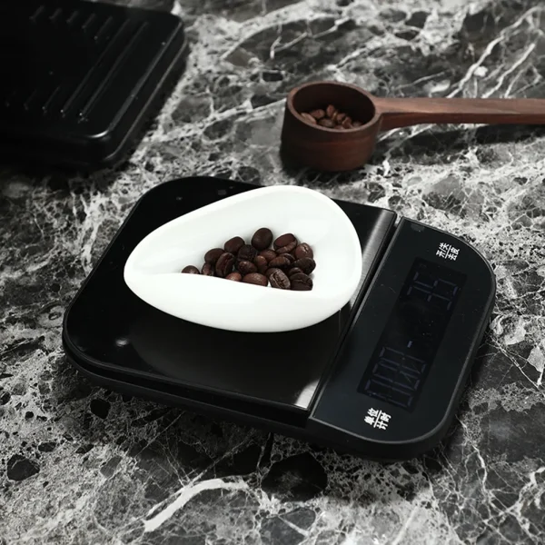 Coffee Beans Dose Trays Pure White Pottery Teaspoon Tea Separator Vessel Set Tools Coffee Bean Spoon