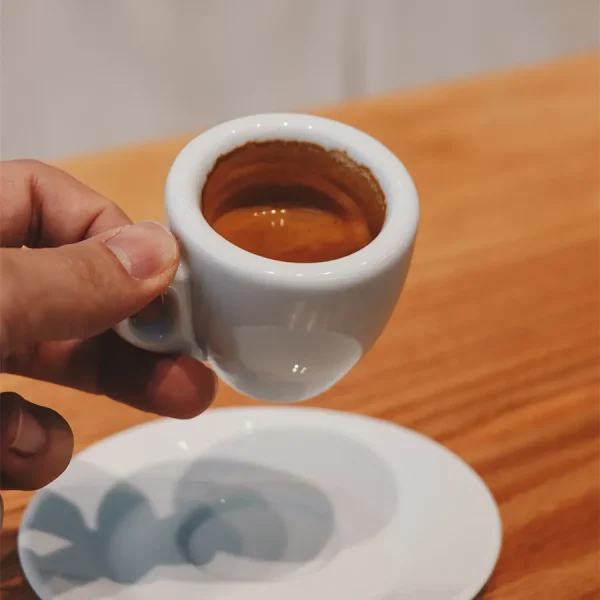 Nuova Point Professional Competition Level Esp Espresso Shot Glass 9mm Thick Ceramics Cafe Espresso Mug Coffee