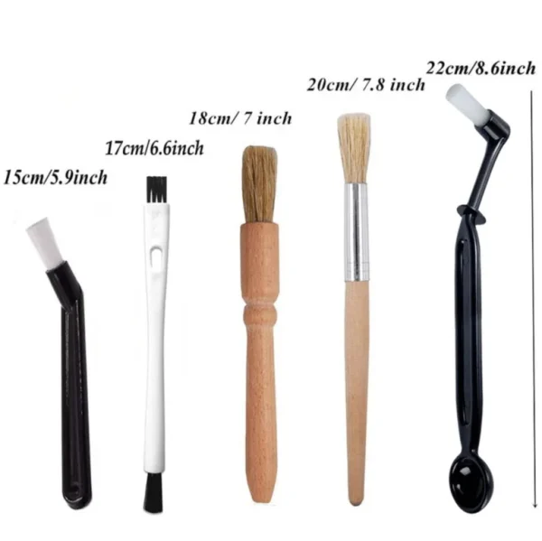 Coffee Brush Set Espresso Brush Kit Include Wooden Coffee Grinder Machine Cleaning Brush And Nylon Espresso 1