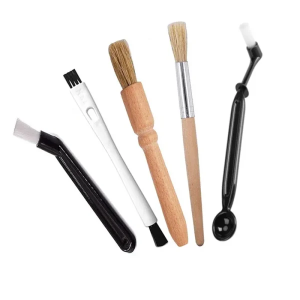Coffee Brush Set Espresso Brush Kit Include Wooden Coffee Grinder Machine Cleaning Brush And Nylon Espresso