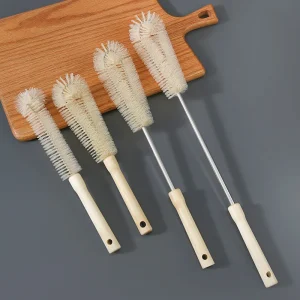 Cup Brush Cleaning Long Handle Wooden Handle Nylon Bristles Small Brush Cup Cleaning Bottle Brush 3273 1