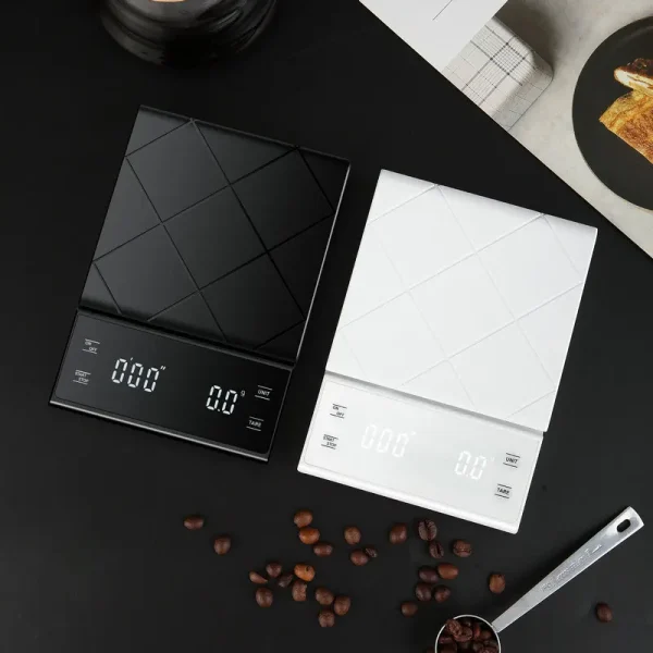 Coffee Scale Timer Function Digital Display Maximum Weighing 3kg Accuracy 0 1g Food Kitchen Scale Gram 1