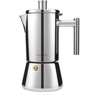 Easyworkz Diego Stovetop Espresso Maker Stainless Steel Italian Coffee Machine Maker 4cup 6 8 Oz Induction