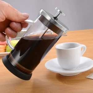 French Press Coffee Pots Stainless Steel Glass Coffee Maker Multifunctional Hand Punch Pot Coffee Accessories 350