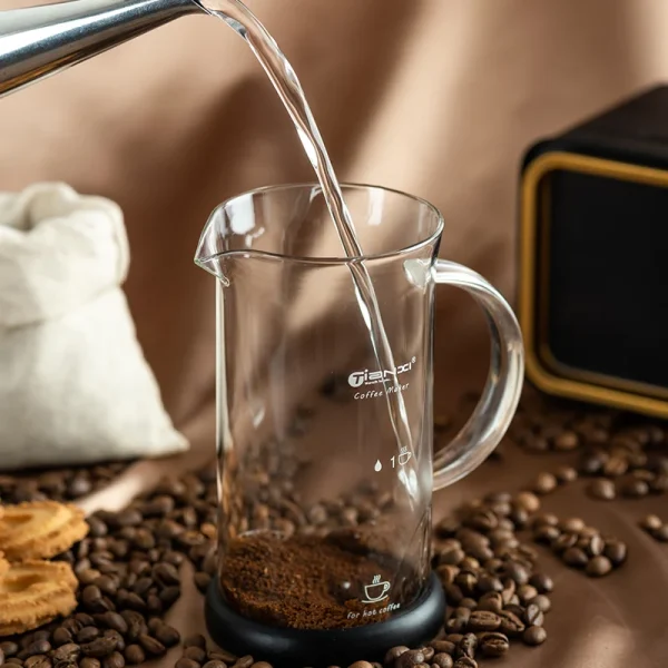 Gianxi French Press Coffee Pot Stainless Steel Glass Coffee Maker Multifunctional Hand Punch Pot Coffee Accessories 3