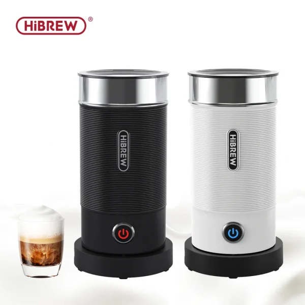 Hibrew Milk Frother Frothing Foamer Chocolate Mixer Cold Hot Latte Cappuccino Fully Automatic Milk Warmer Cool