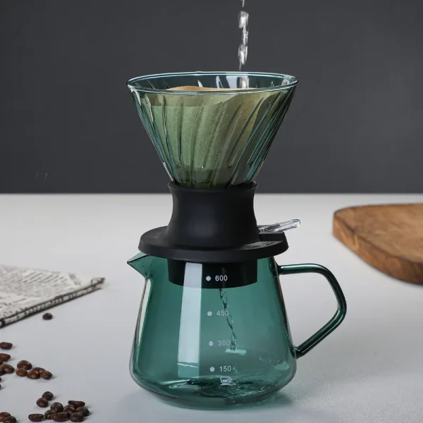 Immersion Dripper Switch Glass Pour Over Coffee Maker V Shape Drip Coffee Dripper And Filters V02 3