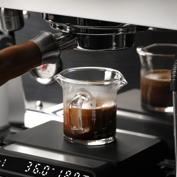 Mhw 3bomber Double Espresso Shot Glass 2oz Double Spouts Espresso Measuring Cup With Handle Mini Milk 3