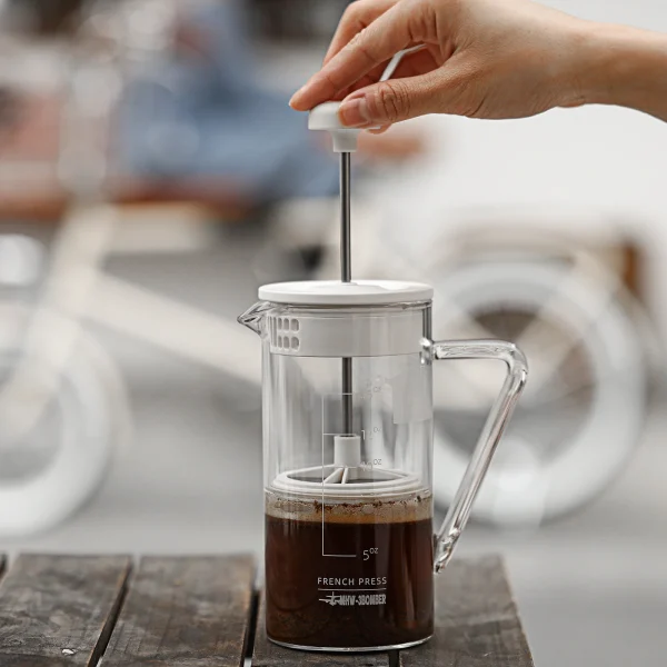 Mhw 3bomber 15 Oz French Press Coffee Maker Clear Cold Brew Heat Resistant Durable Portable Camping 3