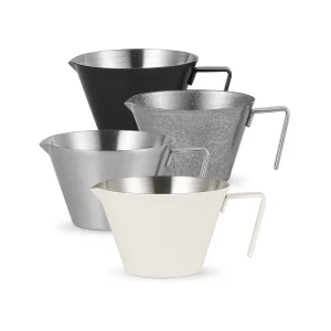 Stainless Steel Espresso Measuring Cup With Handle 2 3 Pack Shot Espresso Cups 100ml Home Barista