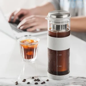 Leeseph Portable Airtight Cold Brew Iced Coffee Maker Tea Infuser 800ml Cold Brew Coffee Kettle Brewing 1