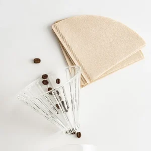 Coffee Filter Paper V 60 Hand Punch V Shaped Conical Filter Paper Drip Filter Screen Imported 1