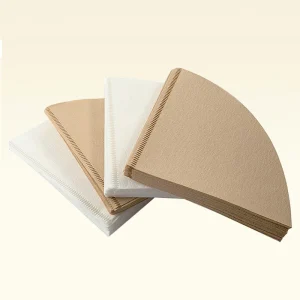 Coffee Filter Paper V 60 Hand Punch V Shaped Conical Filter Paper Drip Filter Screen Imported