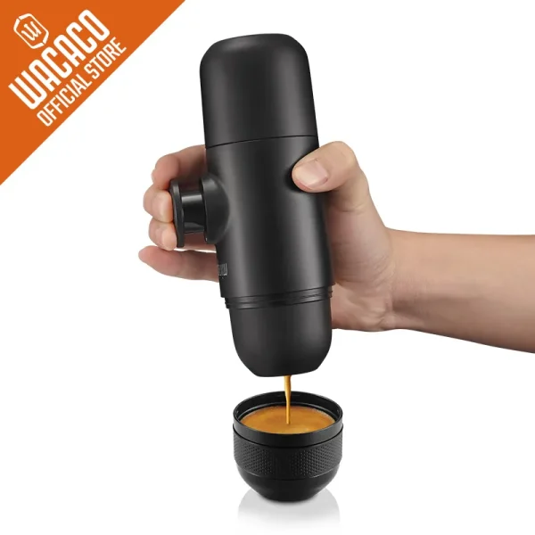 Wacaco Minipresso Gr Portable Espresso Coffee Machine Compatible Ground Coffee Small Mini Travel Coffee Maker 3