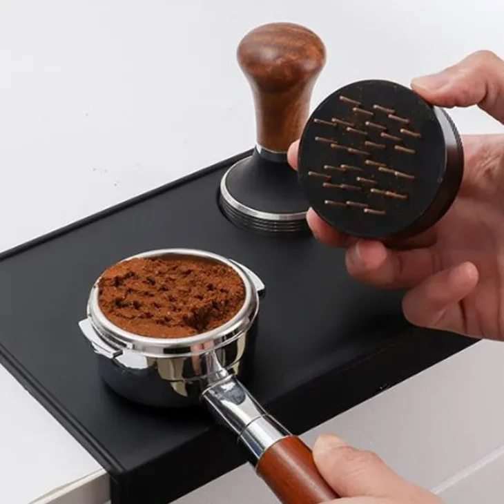 21 Needle Espresso Stirrer Wdt Tool Espresso Distribution Tool For 51mm 54mm 58mm Portafilter Coffee Powder 2