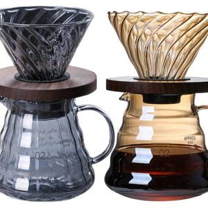 Pour Over Coffee Dripper Coffee Pot Set Glass