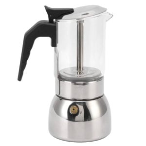 Glass And Stainless Steel Moka Pot 10