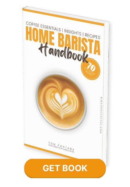 Home Barista Book Cover And Button Banner