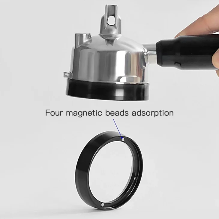Coffee Dosing Ring 51mm 53mm 58mm Espresso Dosing Funnel Magnetic For Delonghi Breville Portafilter Barista Tools 2