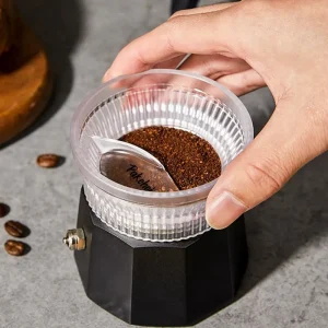 85mm 90mm Coffee Tamper For Moka Pot Rotary Powder Dosing Ring Coffee Distributor Leveler For 3 1